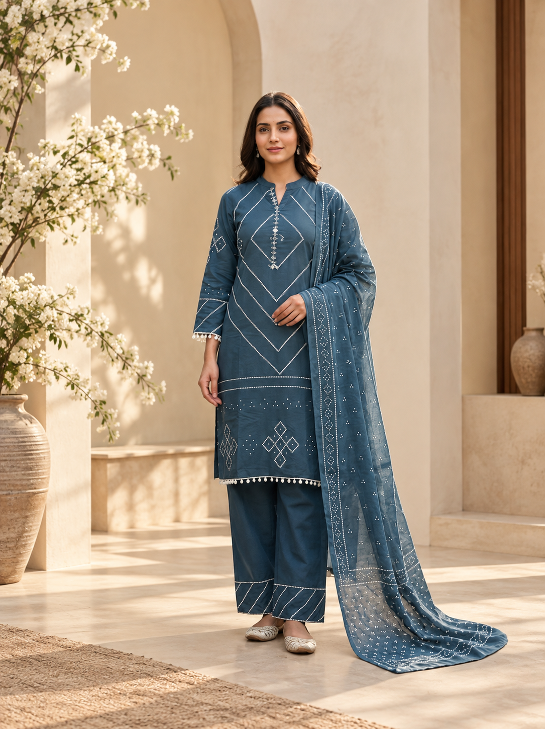Luva indigo serenity set