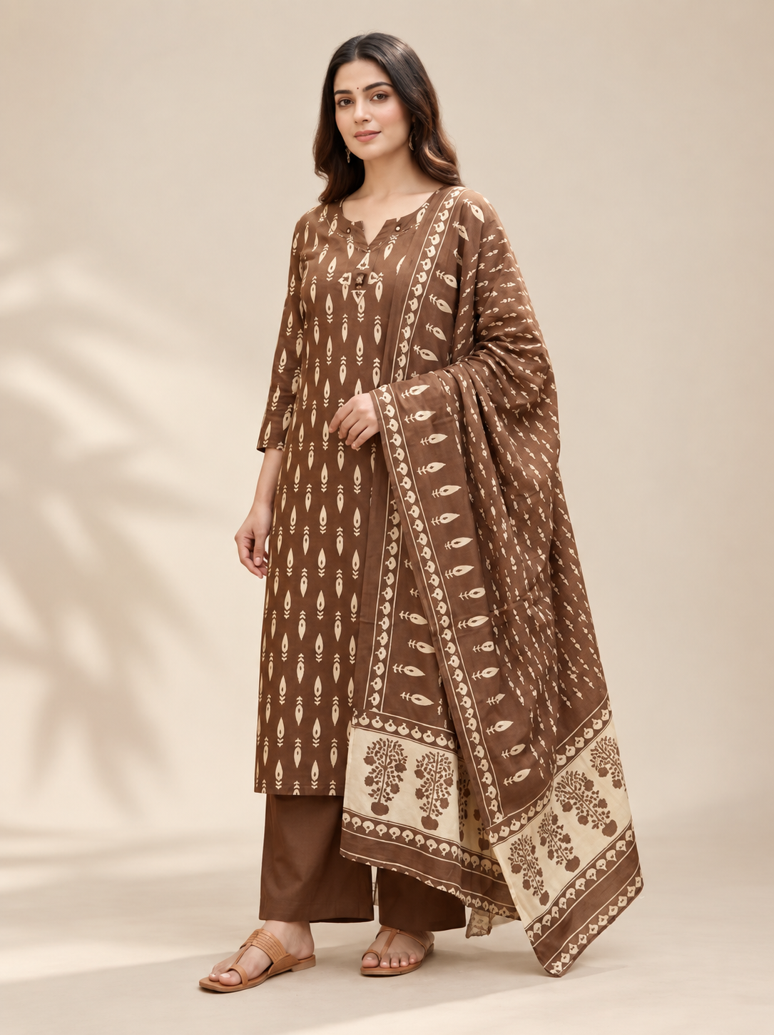 Luva Cocoa Heritage Kurta Set