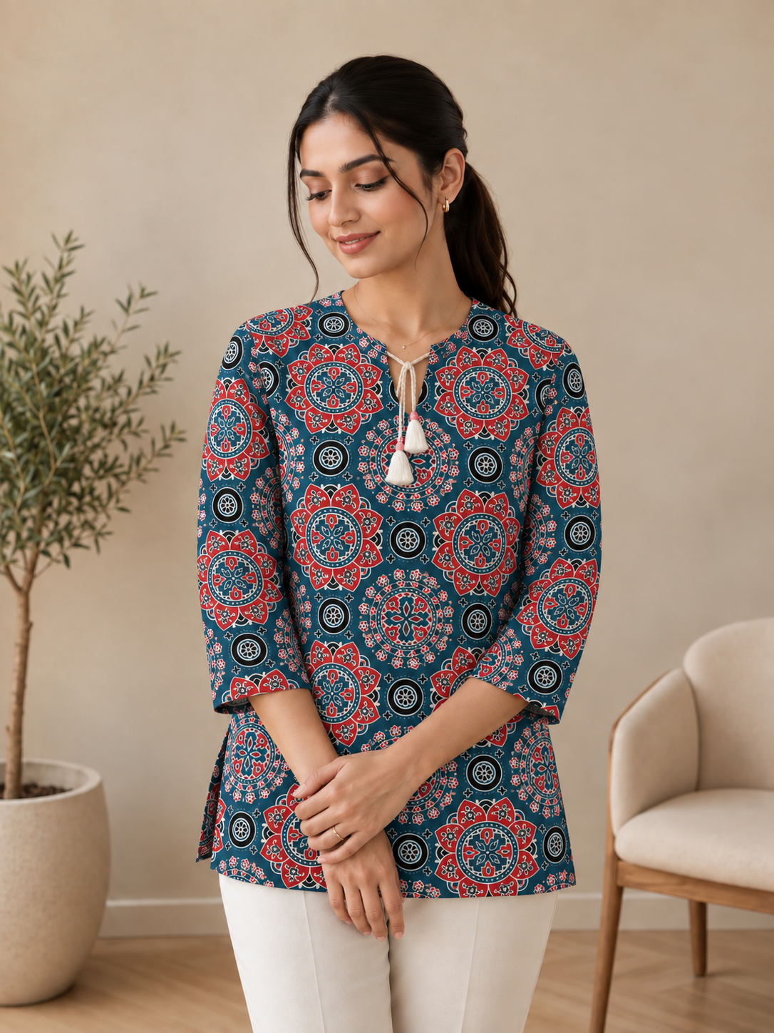 Midnight mandala kurta