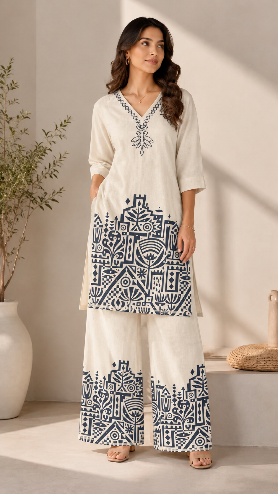 Monochrome geometric narrative set