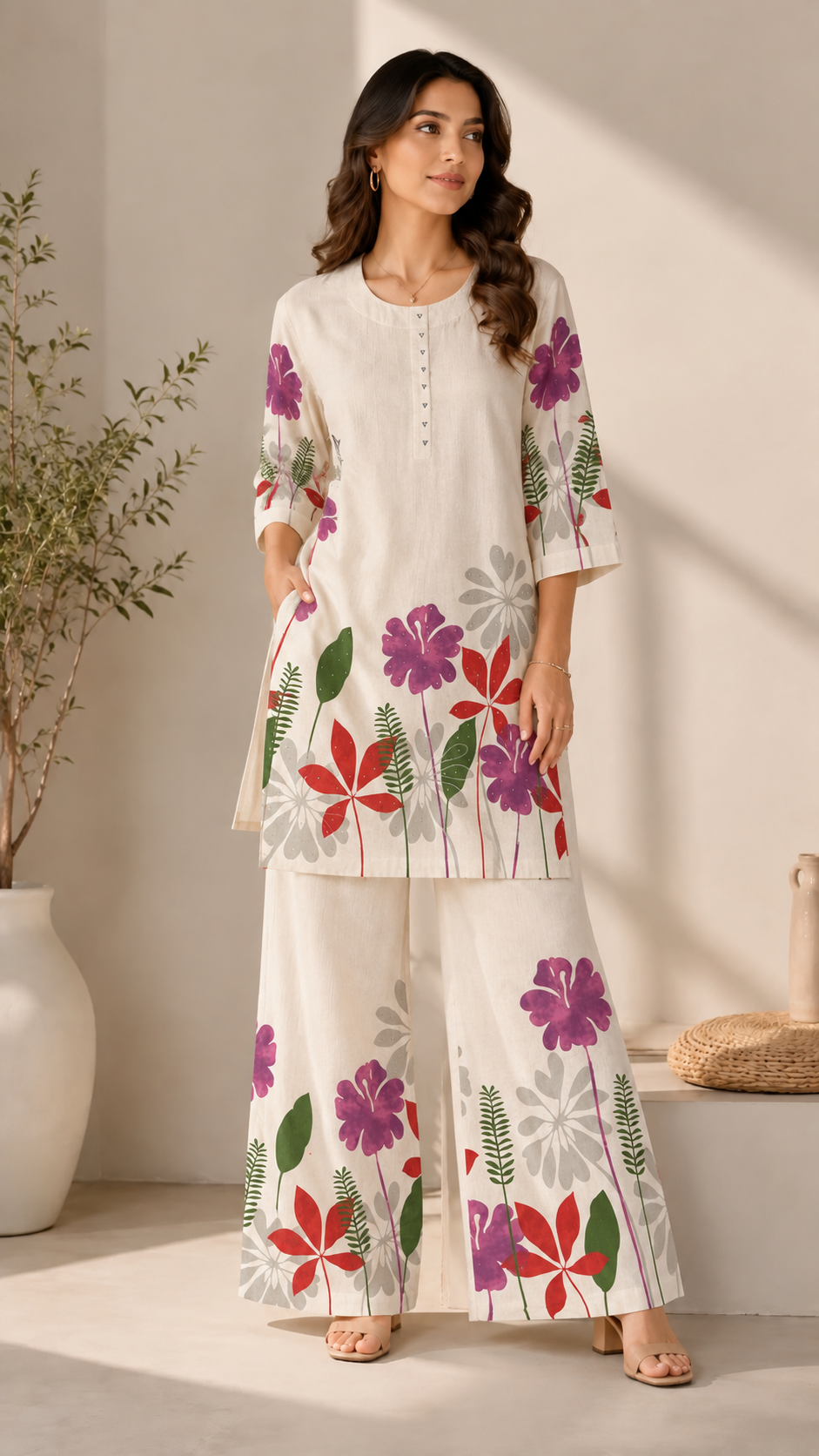 Floral garden breeze set