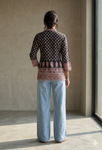 Floral ethnic short kurta