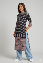 Floral ethnic kurta