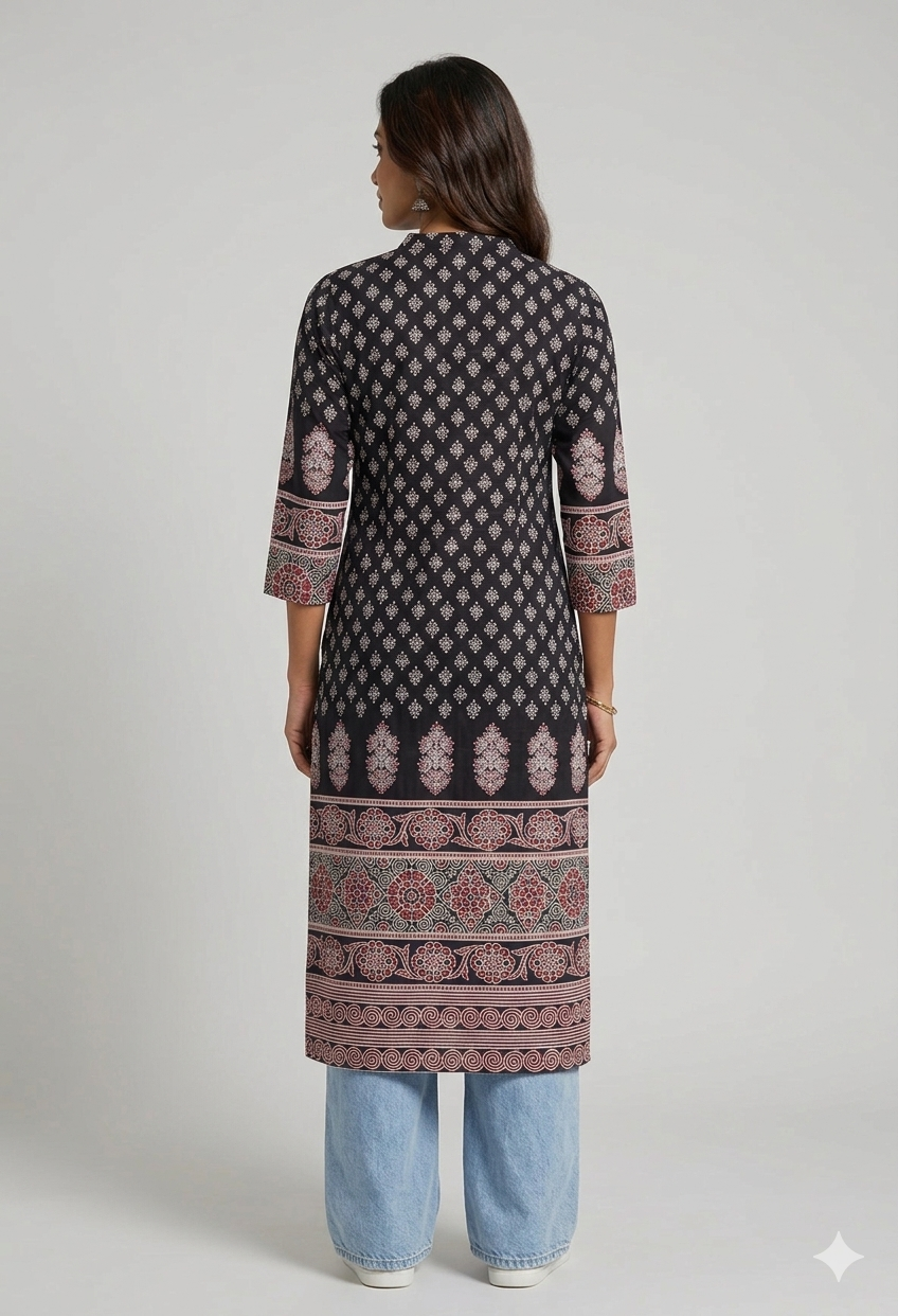 Floral ethnic kurta