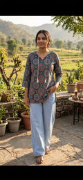 Midnight mandala kurta