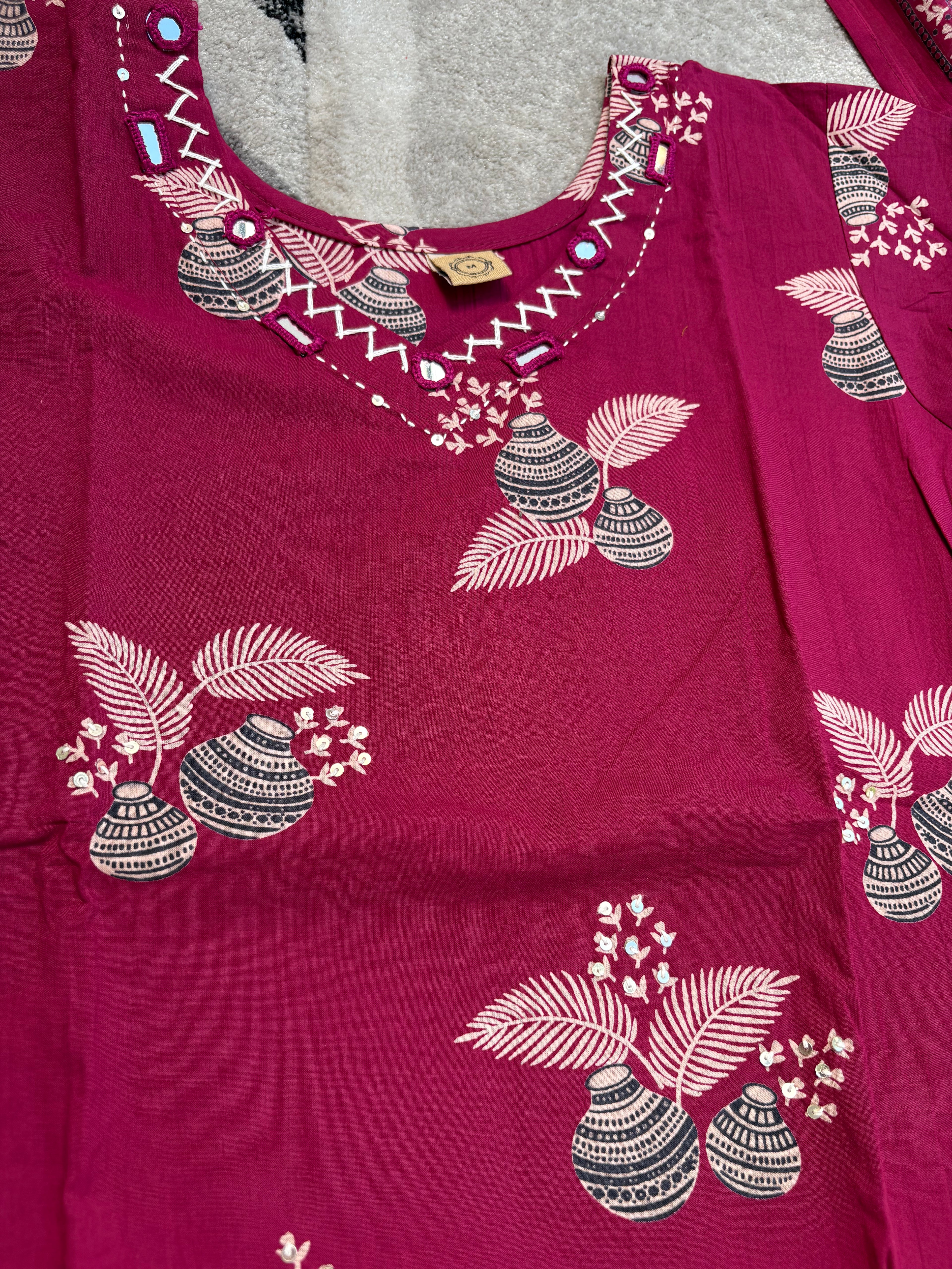 Luva Magenta Bloom Set