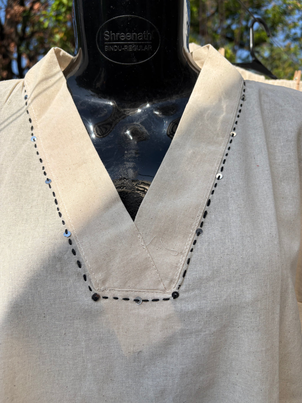 Beige botanical set
