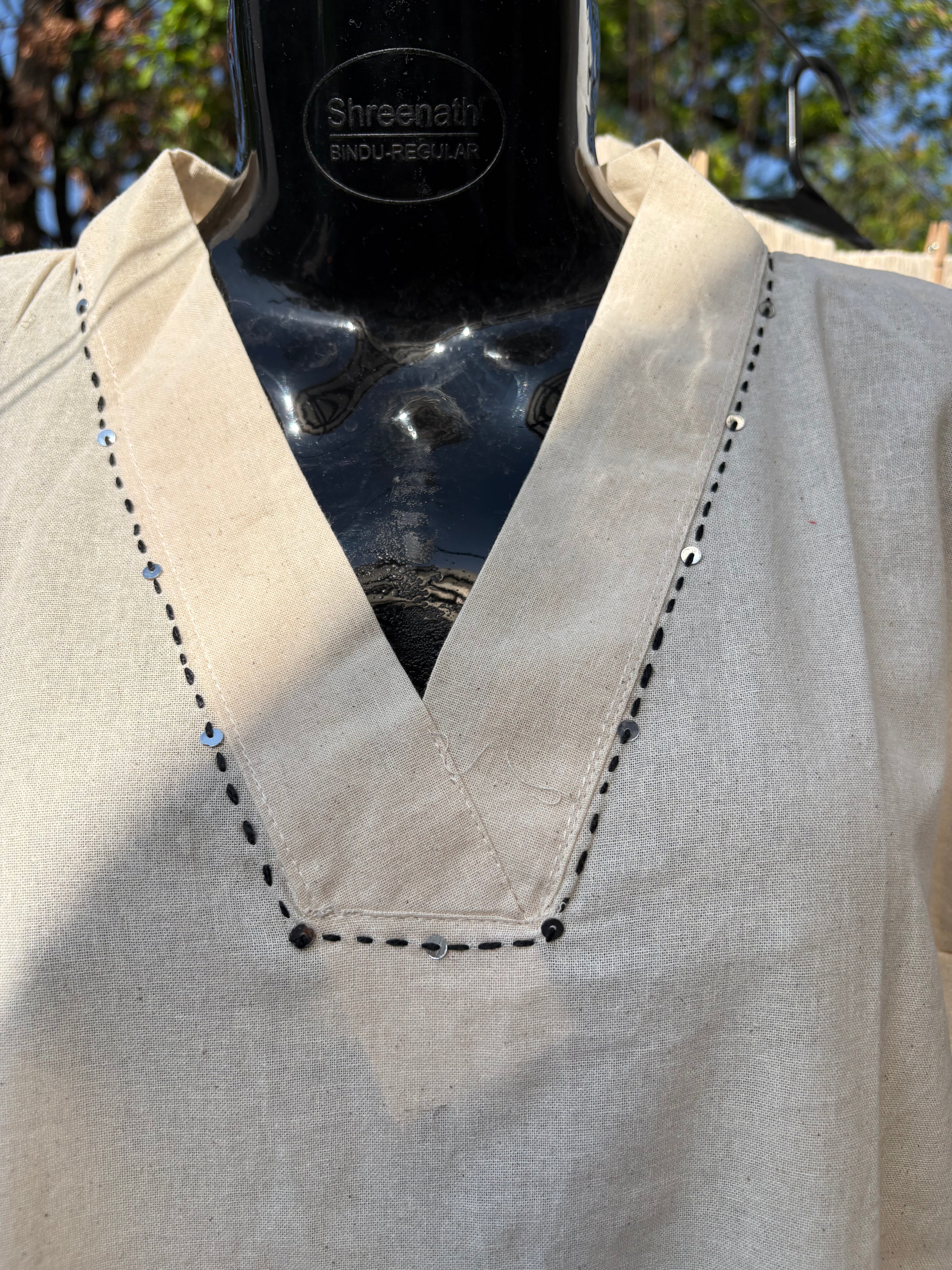 Beige botanical set