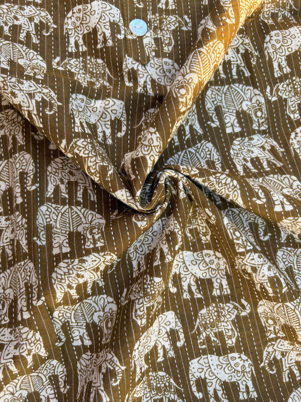 Elephant motif kurta