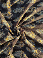 Golden botanical motif kurta