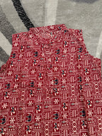 Maroon elephant motif kurta
