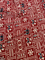 Maroon elephant motif kurta