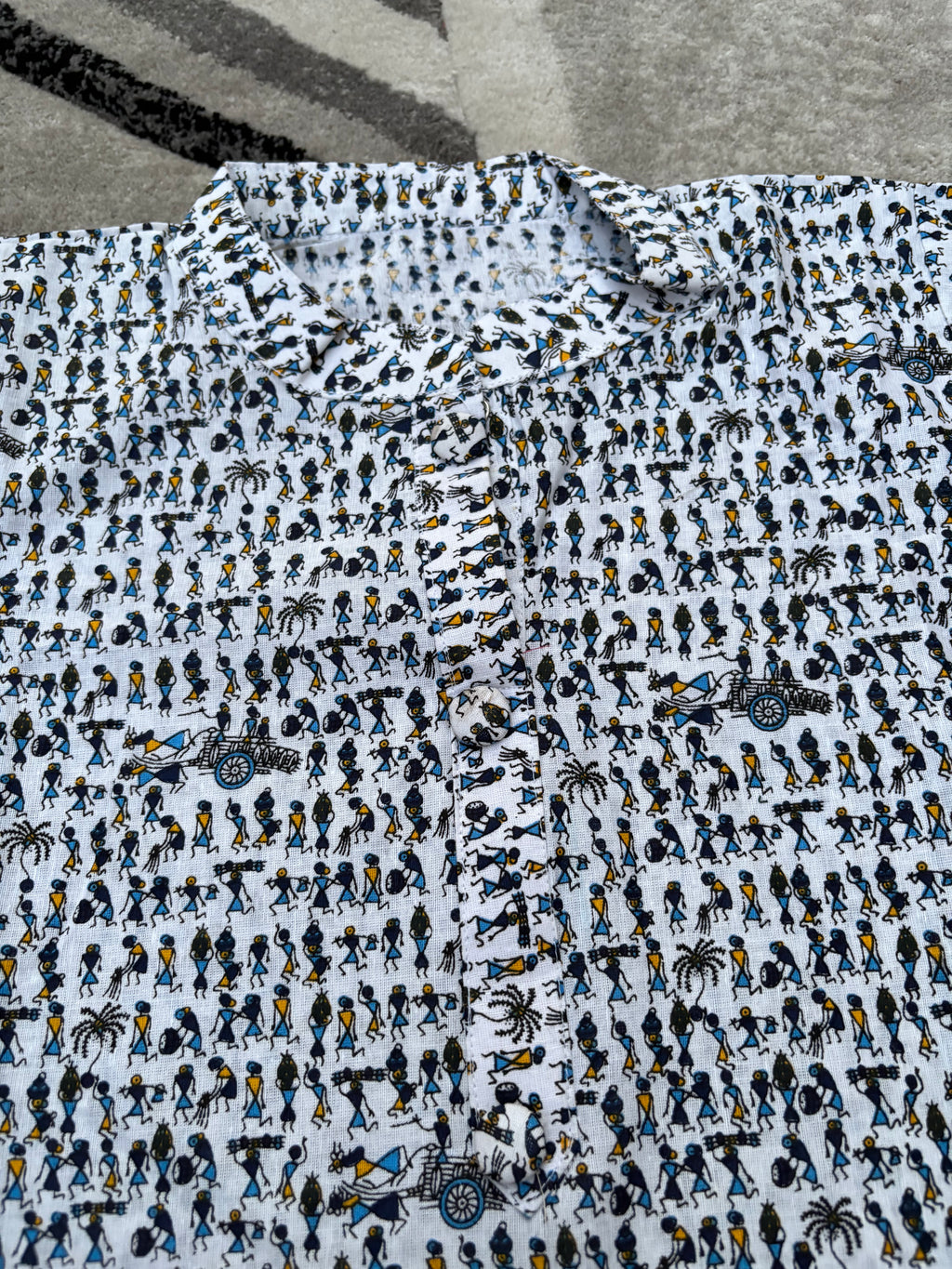 Figurine print kurta