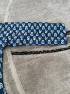 Indigo geometric kurta