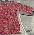 Maroon elephant motif short kurta