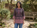 Floral ethnic short kurta