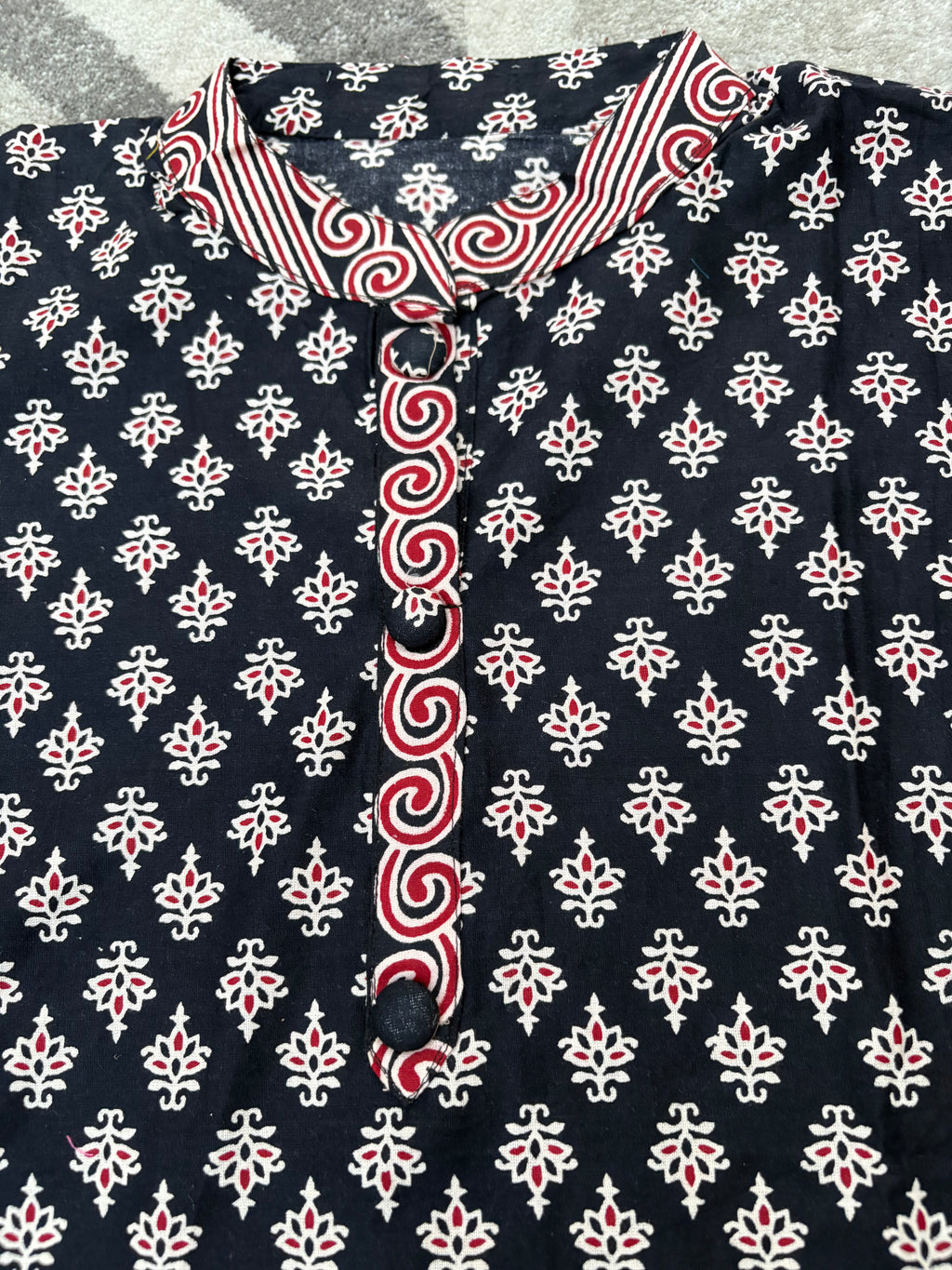Floral ethnic short kurta