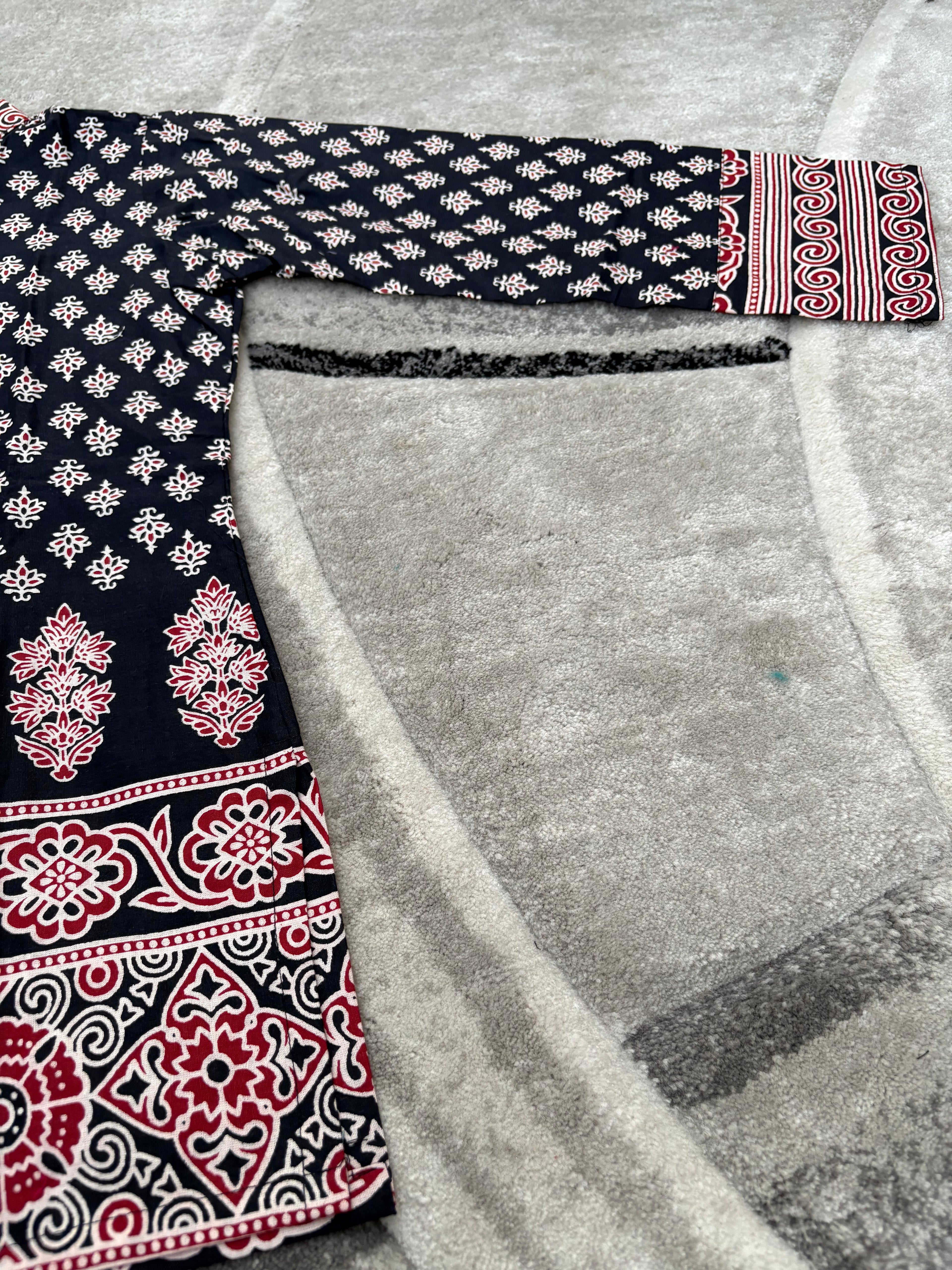 Floral ethnic short kurta
