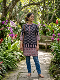 Floral ethnic kurta