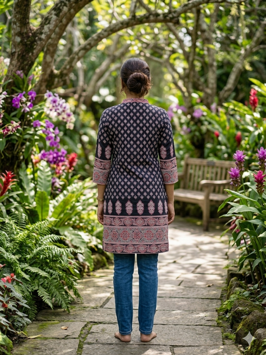 Floral ethnic kurta