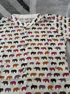 Multicolour elephant motif kurta
