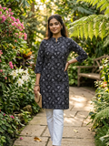Leaf motif kurta