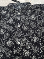 Leaf motif short kurta