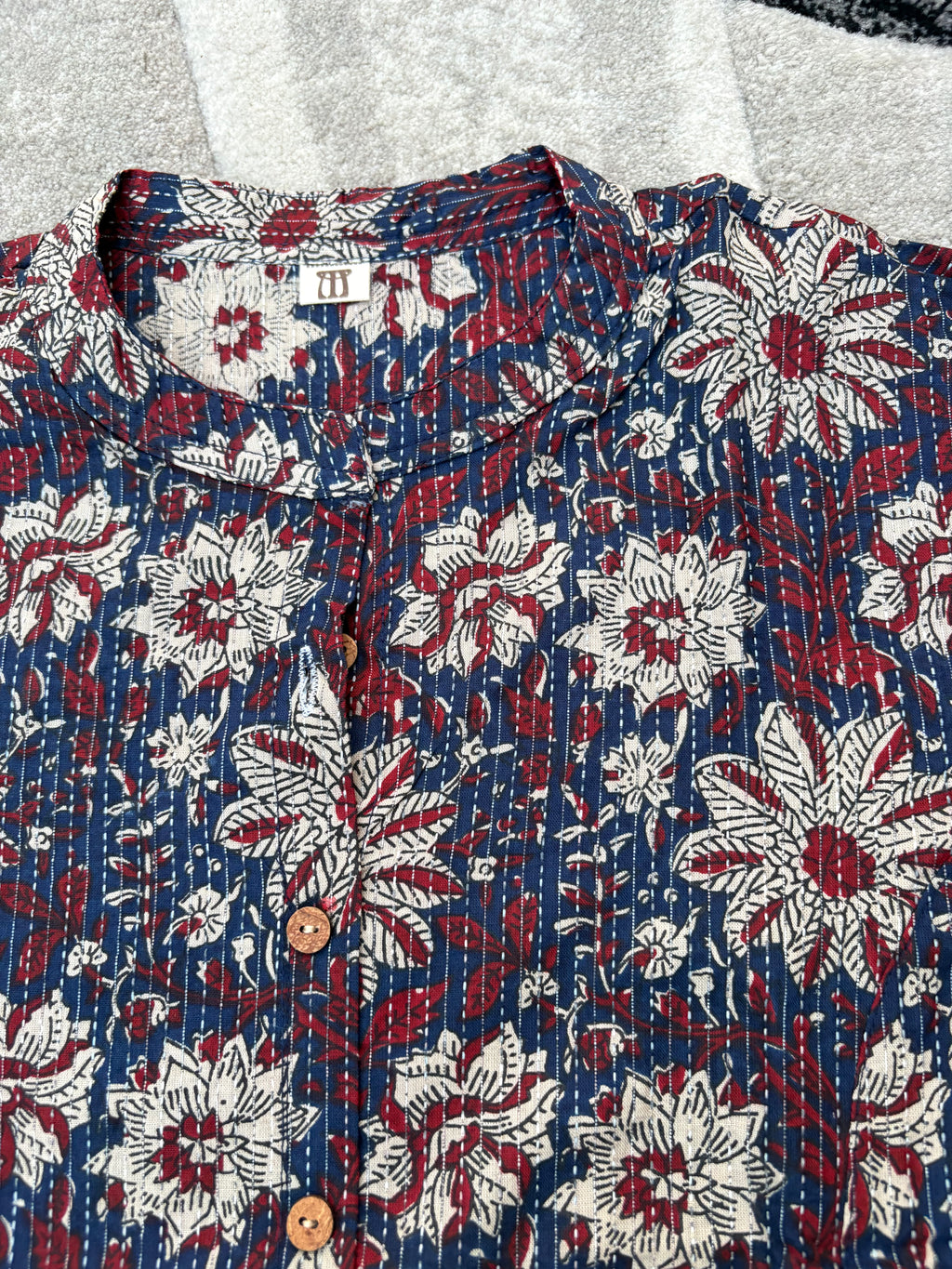 Midnight floral kurta