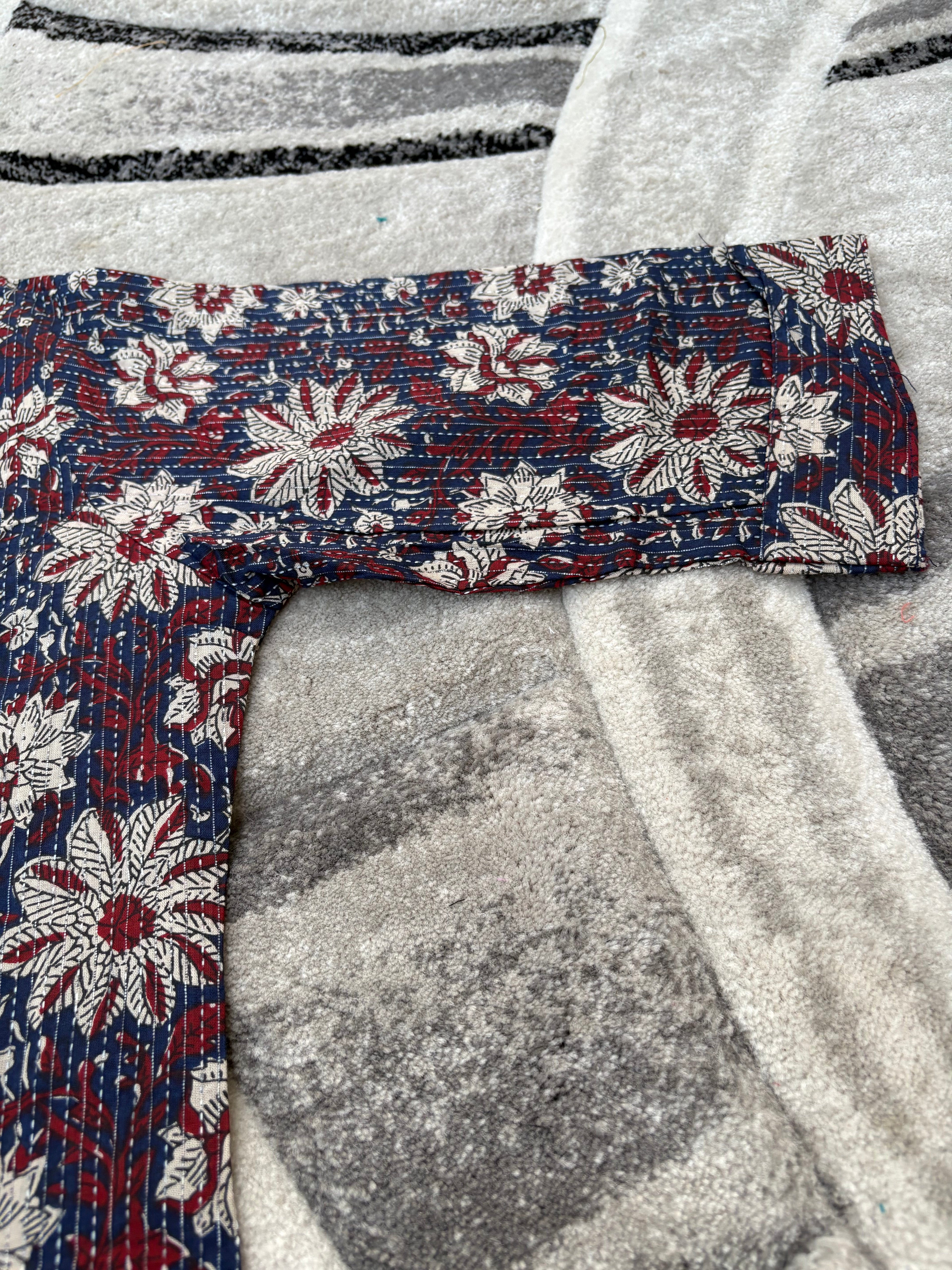 Midnight floral kurta