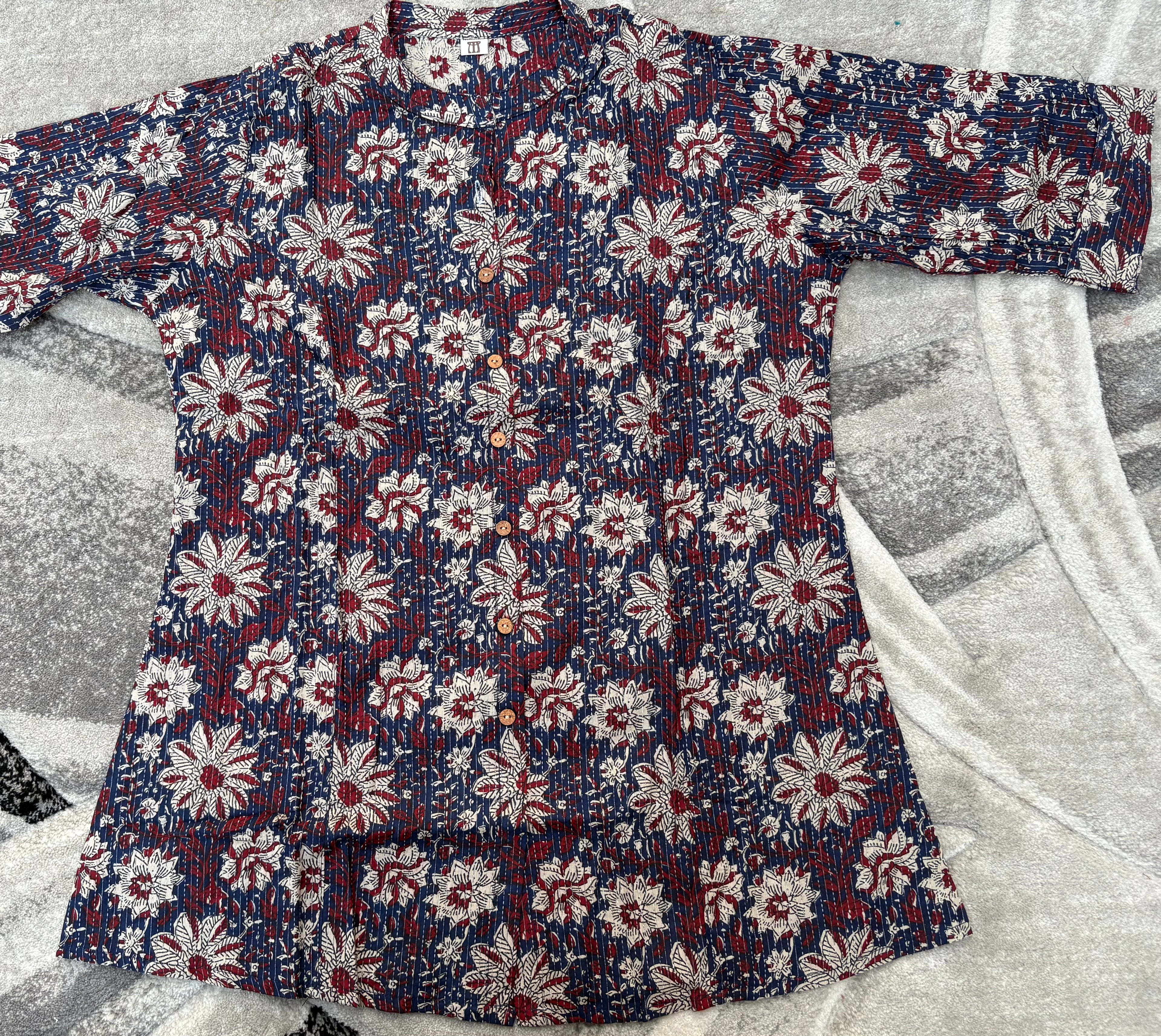 Midnight floral kurta
